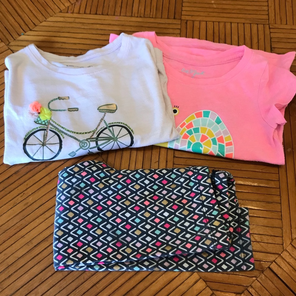 2t matching shirts and legging set